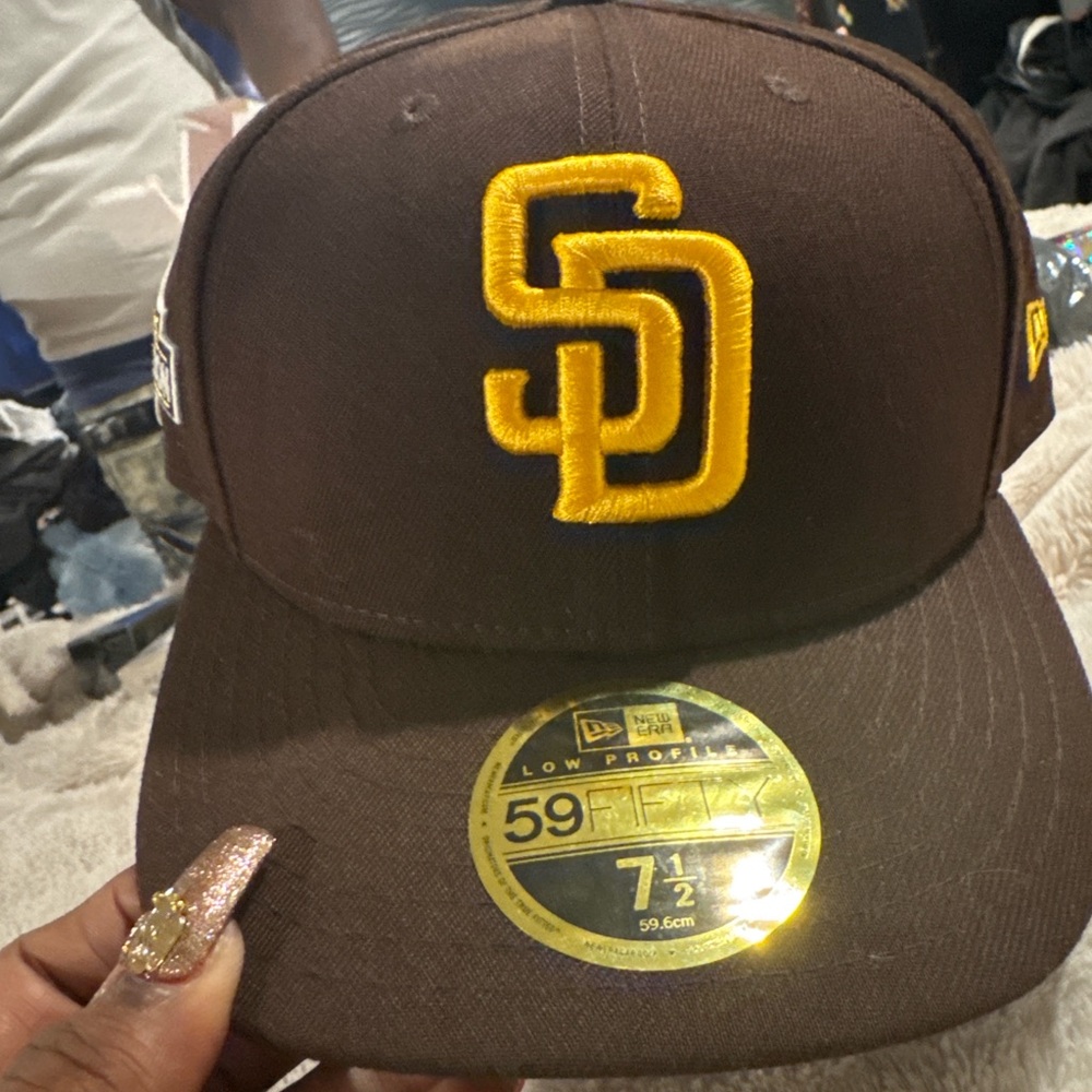 New Era Brown Cap with Yellow Logo